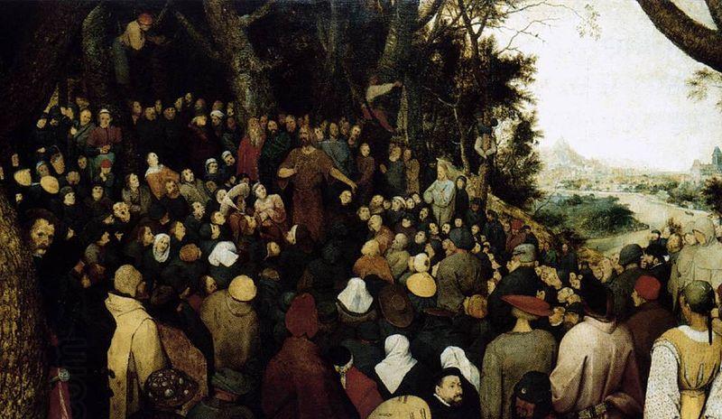 Pieter Bruegel the Elder The Sermon of St John the Baptist oil painting picture